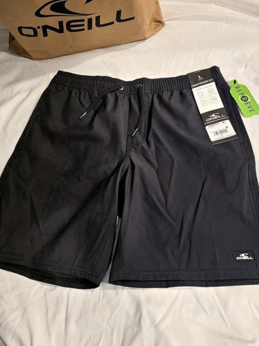 O'Neill Hybrid Shorts Black Size Large NWT